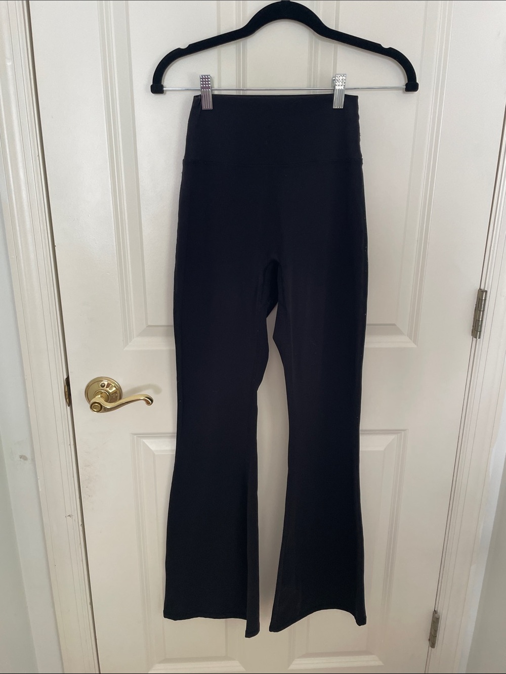 BuffBunny Black High-Waist Flare Leggings